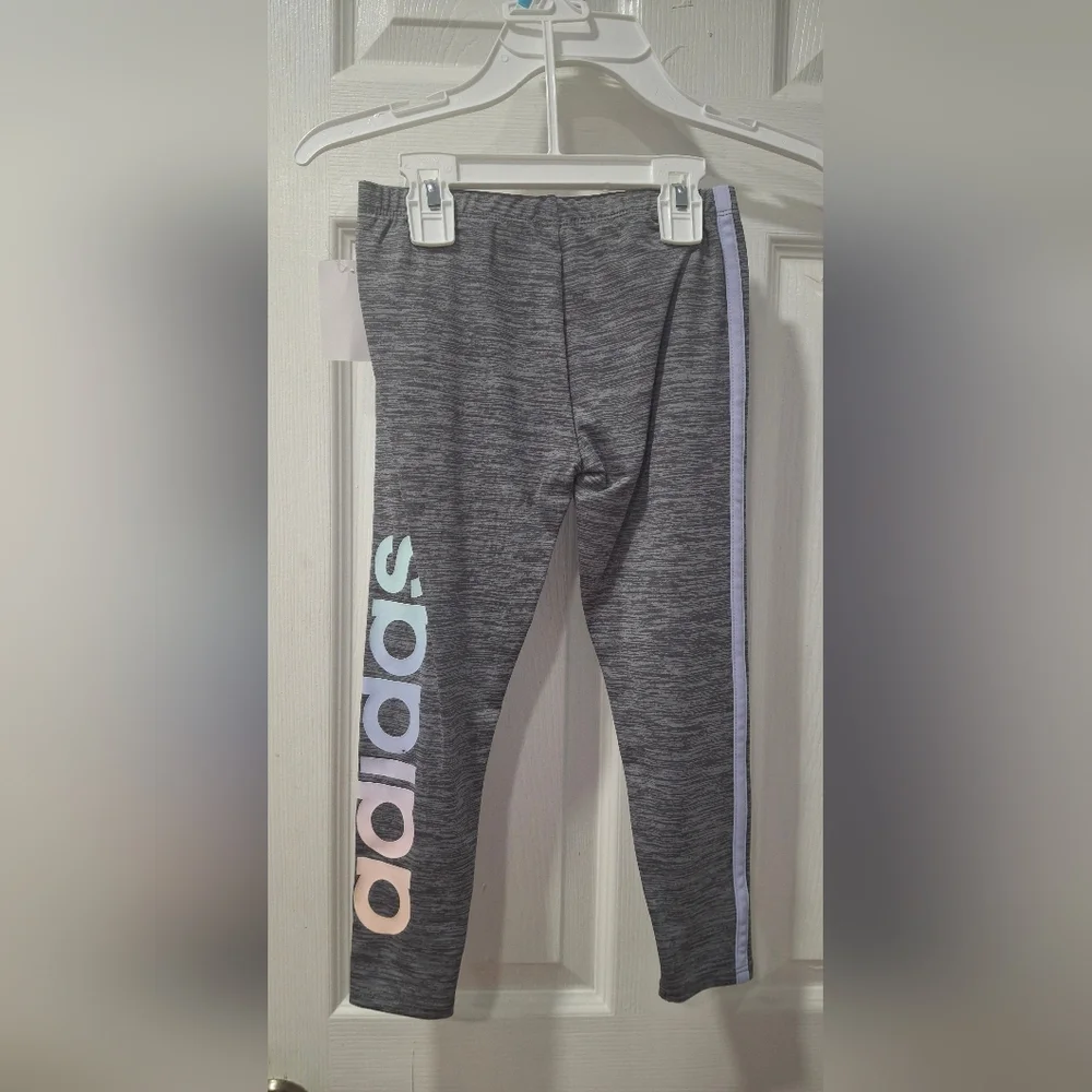 Adidas Light Purple Zip-Up Jacket and Leggings Set
